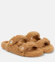 [Jimmy Choo] Jimmy Choo Fayence shearling sandals AU 6.5 beige