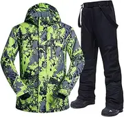 [USDBE] Ski Suit Men Winter Warm Outdoor Sports Snow Jackets and Pants Snowboard Jacket