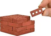 Acacia Acacia Grove Mini Red Bricks, 1:6 Scale (32 Pack)