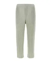 Homme Plissé Issey Miyake Pleated Tapered Leg Trousers 1,2,3,JP2,JP3 green