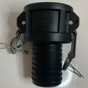 2" Type C, Camlock Female Coupler x Hose Barb Polypropylene Hose Fitting C200PP