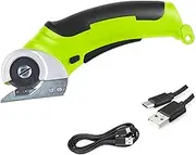 Cordless Electric Scissors Set, Rechargeable Electric Box Cutter, Cordless Universal Cutter, Rotary Cutter, Cardboard Cutter for Fabrics, Carpets, Leather, Felt, Paper, Cardboard