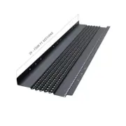 Gutter Guard by Gutterglove Strainers All-Aluminum Universal Snap/Lock-In Black