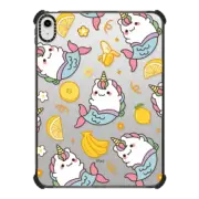 iPad 10.9-inch (10th gen) iPad Impact Case Magical Unicorn Mermaid with Lemon Banana - Cute Sea Animal with Kawaii Fruit & Food
