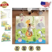Portable Non-Slip 59x59 Inch Baby Activity Mat - Soft Play Space for Infants