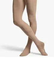 Bloch Adaptatoe Dance Child Medium Endura Tights Light Tan Style # T0935G