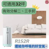 在飛比找momo購物網優惠-【WETOP】R1S2R防疫環境淨化器 適用32坪(二三手菸