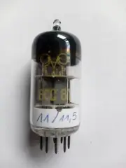 1 x Super Vintage Tube RFT ECC81/12at7 FOIL GETTER 60's NOS First Sort "1"