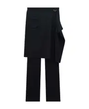 Double-decker casual pants FR34,FR36,FR38 Black