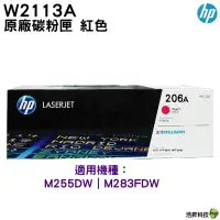 在飛比找蝦皮商城優惠-HP 206A W2113A 紅色 原廠碳粉匣 盒裝 M28