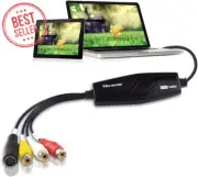 USB 2.0 Video Capture Card RCA AV to Digital Converter VHS VCR to DVD PC