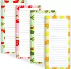 4 Pack Magnetic Notepads for Refrigerator Grocery List Magnet Pad, 50 Sheets/Pad