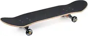 Professional Maple Street Dance Longboard Skateboard with Flashing Wheels for High-Speed Gliding Black