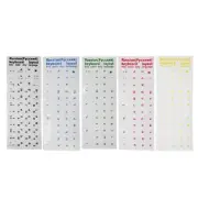 Super Durable Russian Keyboard Stickers Alphabet Waterproof for Laptop PC 2pcs
