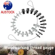 Nut Bolt Thread Checker 23 Inch & 21 Metric Nut Bolt Thread Detection Tools Set