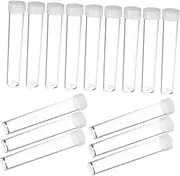 FOMIYES 30pcs Glitter Bottle Storage Tubes Caps Plastic Craft Containers for Beads Pantry Supplies