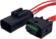 2 3 4 6 8-pin Automotive Sensor Electronic Connector Wiring Harness Waterproof, Suitable for 1-967644-1 968402-1(4P Female and Male)