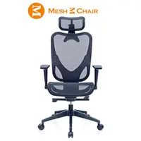 在飛比找PChome24h購物優惠-【Mesh 3 Chair】華爾滋人體工學網椅-附頭枕(酷黑