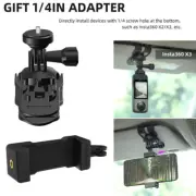 For Insta360 GO/ONE R/ONE X series/Osmo Action Camera Car SunVisor Mount Adapter