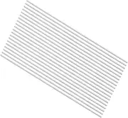 uxcell 20pcs Round Steel Metal Rods, 1mm x 100mm High Speed Steel (HSS) Lathe Bar Stock Tool, for Shaft Gear Drill Lathes Boring Machine Turning Miniature DIY Craft, 20pcs