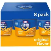 Kraft Original Easy Microwavable Macaroni And Cheese Cups (8 Ct Box, 2.05 Oz Cup