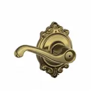 Flair Lever with Brookshire Rose Privacy Lock with 16080 Latch and 10027 Strike