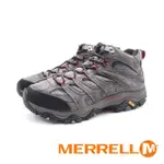 【MERRELL】男 MOAB 3 MID GORE-TEX 防水經典登山中筒鞋 男鞋(寬楦灰)