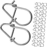 ibasenice 100pcs Lure Tools Fishing Tools Kit Fishing Tackle Lure Making Supplies Bait Keeper Bait Hooks Silver Stainless Steel