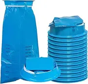 Harewu 24 Pcs Vomit Bags Disposable 1000ml High Density Vomit Bags,Portable Emesis Bags, for Morning Sickness, Kids, Pregnant Women, Taxis Drivers, Car Motion Sickness(Blue (24pc)