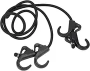Camping Rope Strap UV Resistant Elastic Bungee Cords with Heavy Duty Hooks for Luggage Bundling Flower Baskets Hanging Plants Fitness Equipment Camping Tarpaulins POM Material