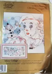 Vintage Counted Cross Stitch Kit Something Special MIME COLLAGE 15x30 50381 New