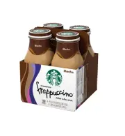 Starbucks Frappuccino, Mocha, Coffee Drink, 9.5 oz (Pack of 4)