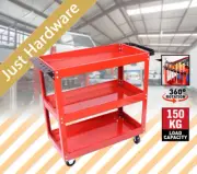 3 Tier Tool Cart Parts Steel Trolley Mechanic Storage Organizer Red