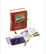 Disney Store The Sorcerers Apprentice Fantasia Postcards and Pens Stationary Set