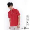【遊遍天下】男款格紋抗UV吸濕排汗POLO衫GS1011紅色