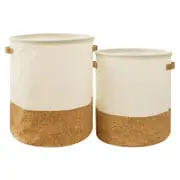Linen Laundry Basket Small Or Large Hamper Organisation Laundry Baskets & Hampers