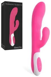 Adam and Eve Warming 8.5" Silicone Rabbit Vibrator