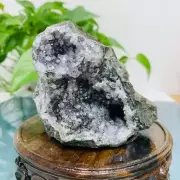 441g Natural Amethyst Geode Mineral Specimen Crystal Quartz Energy Decoration