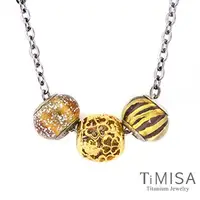 在飛比找鈦美學TiMAS優惠-【TiMISA 純鈦飾品】小幸運 金 純鈦串飾 項鍊