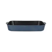 Agile Non-Stick Aluminium 34x26cm Roaster Pan Baking/Cookware Rectangle Navy