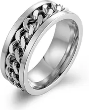 [INRENG] Stainless Steel Biker Finger Bottle Opener Ring for Men Women Creative Beer Bar Tool Jewelry