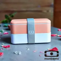 在飛比找momo購物網優惠-【MONBENTO】雙層餐盒-橙色熱帶(MB-1101002