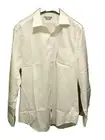 Van Heusen No-Iron Lux Sateen Dress Shirt White Mens 16 1/2 32/33 New