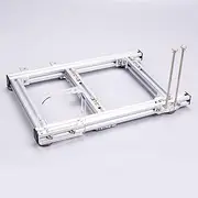 ITX Computer Open Case Bracket, Mini ITX PC Test Bench Open Air Frame Overclock Case Computer Mount Aluminum Chassis Support Graphics Card(silver)