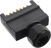 COMPUKAS Australian Pin Flat Male Trailer Socket Plug Durable for Rv Truck Boat Easy to Use Compact Design for Power Needs