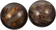 2Pcs Portable Massage Balls for Hand Exercise Smooth Stone Design for Muscle Relief and Tension Release for and Flexibility Training Handheld Therapy