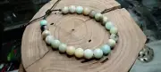Amazonite adjustable bracelet handmade with wax nylon cord.