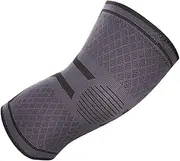 PLAFOPE Knee Support Brace Sports Protective Gear Nonslip Design for Running Cycling Exercises Grey Xxl