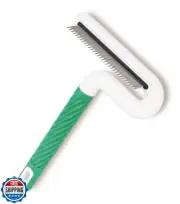 TailGurus Pet Flea Comb for Dogs and Cats - Grooming Tool with Long and Short