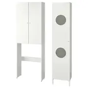 NYSJÖN storage combination for laundry, white, 105x32x190 cm